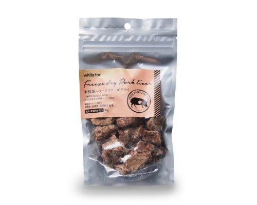 White Fox 愛犬愛貓用 冷凍乾燥日本產新鮮豬肝 30g
